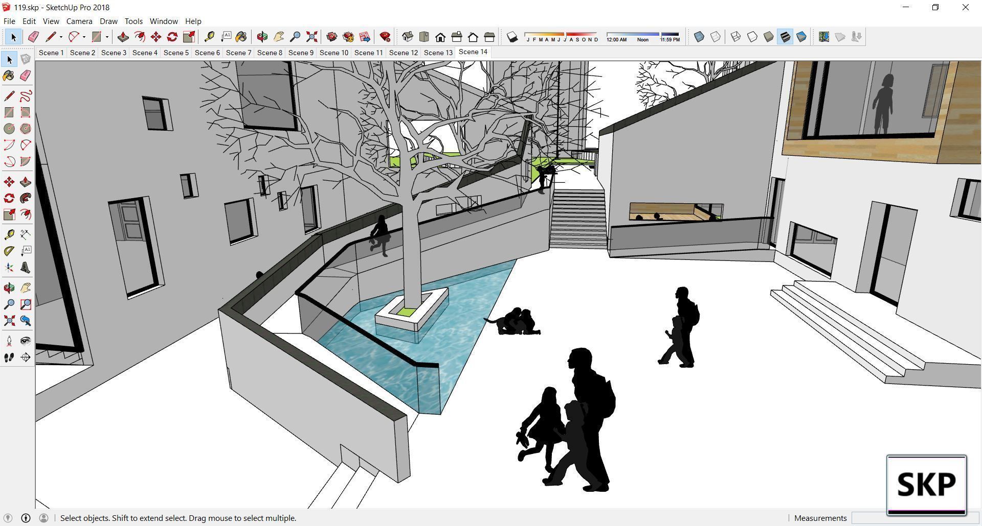 Sketchup Kindergarten 119 3D model_12