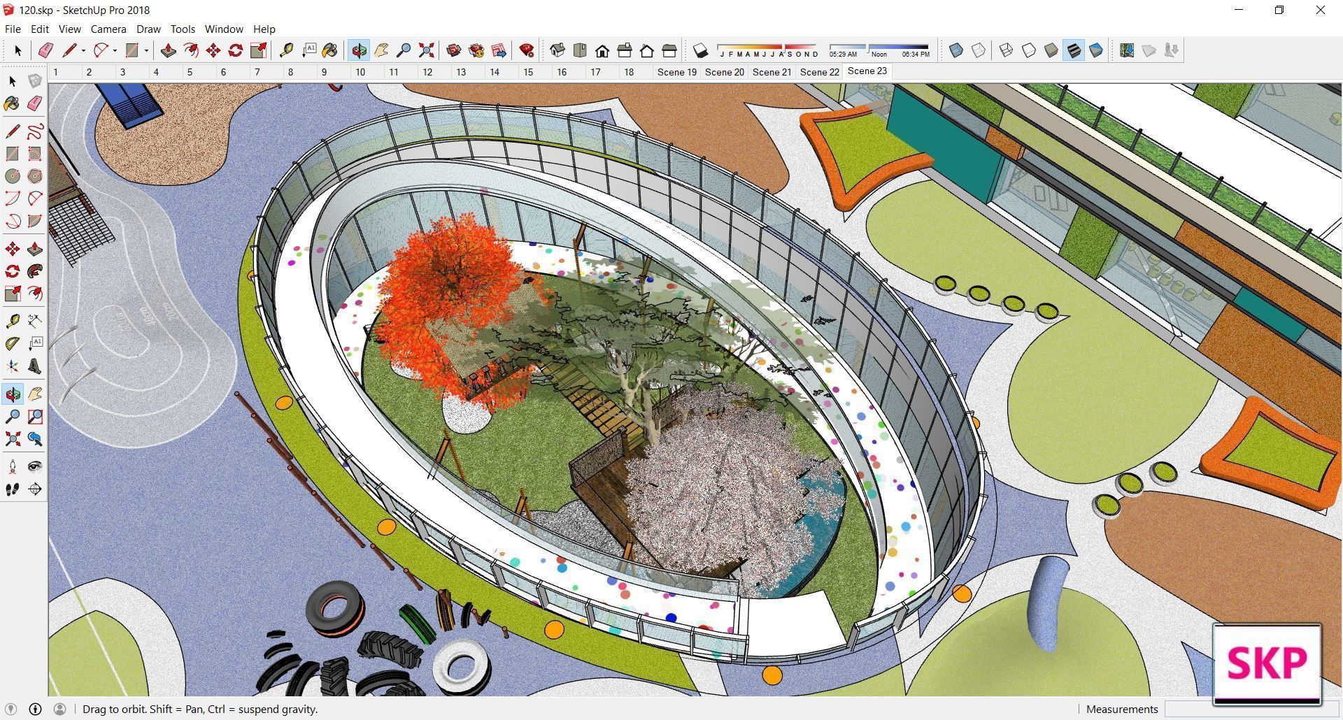 Sketchup Kindergarten 120 3D model_16