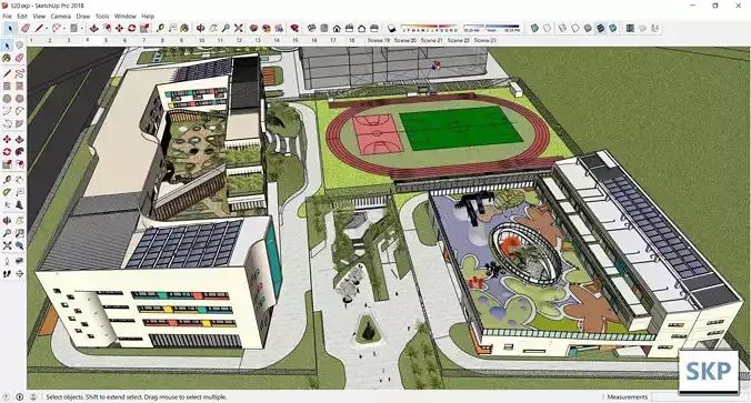 Sketchup Kindergarten 120 3D model