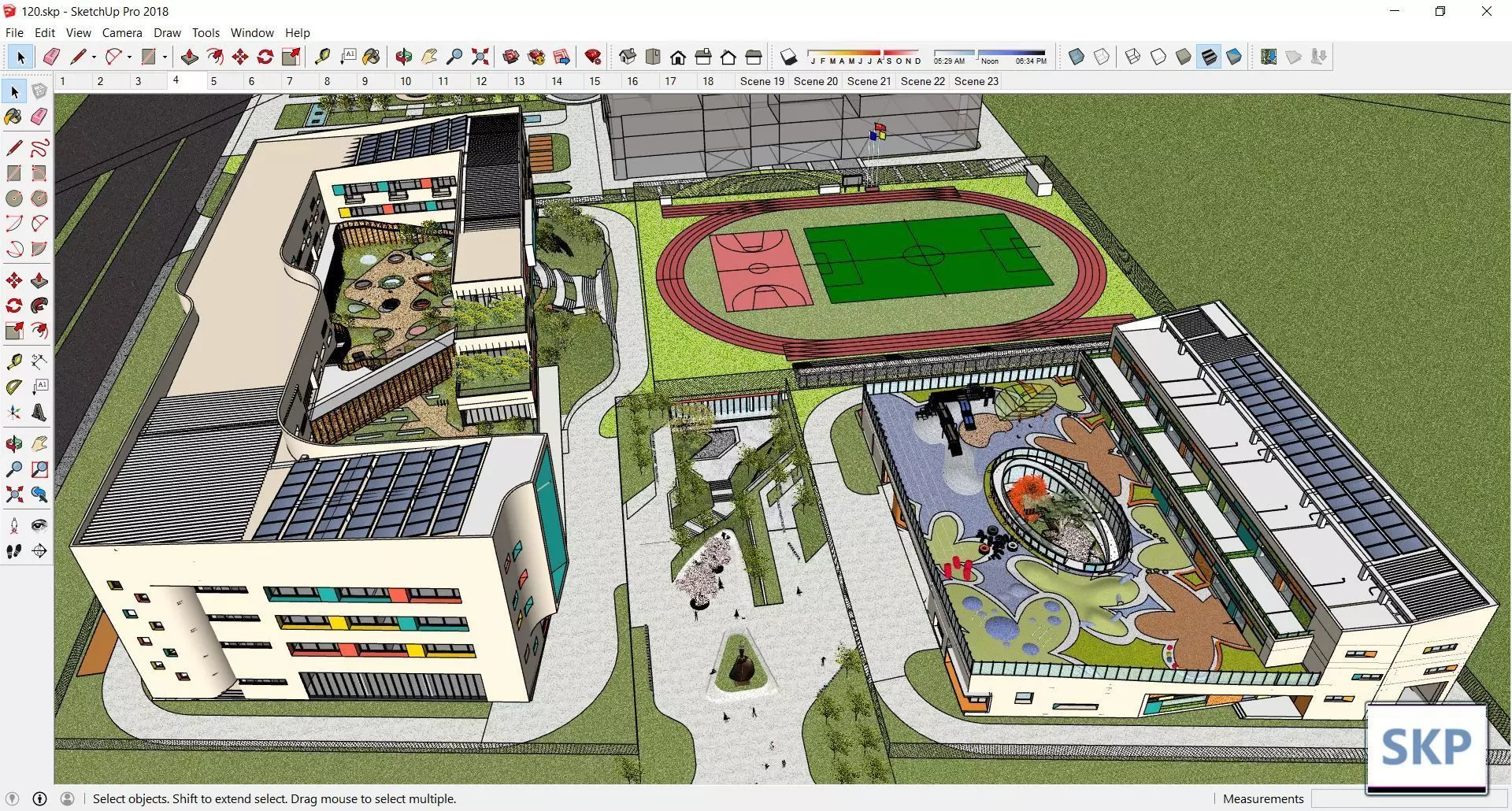 Sketchup Kindergarten 120 3D model_0