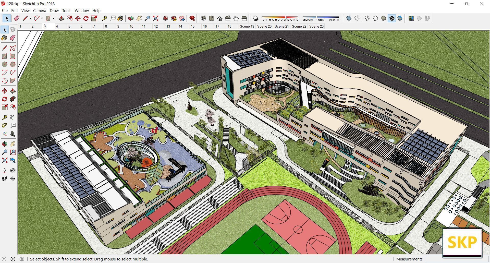 Sketchup Kindergarten 120 3D model_17