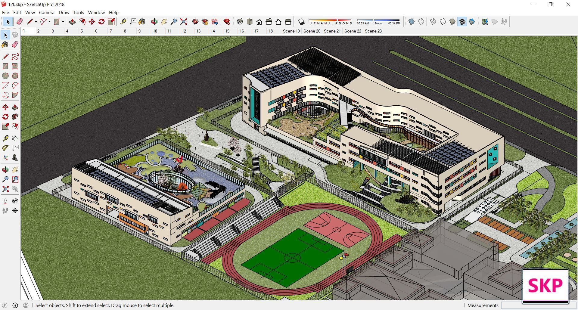 Sketchup Kindergarten 120 3D model_1