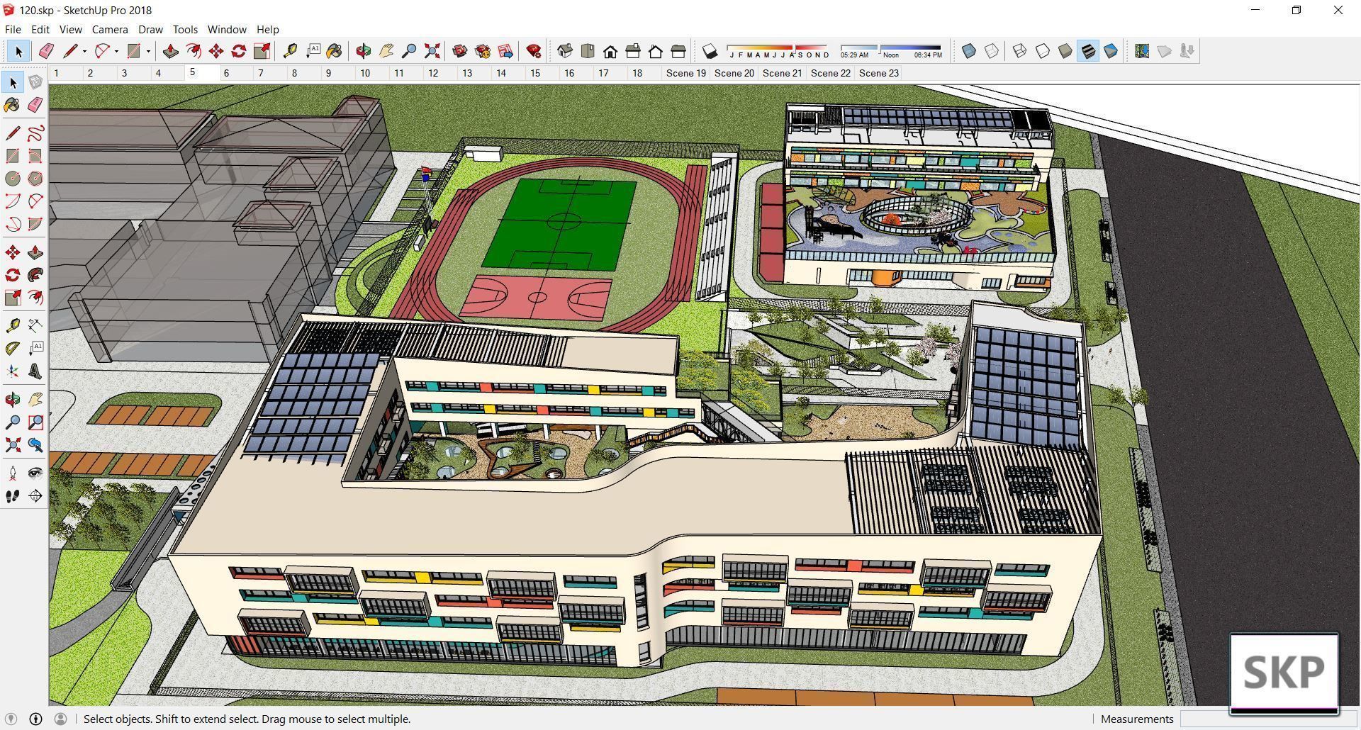 Sketchup Kindergarten 120 3D model_18