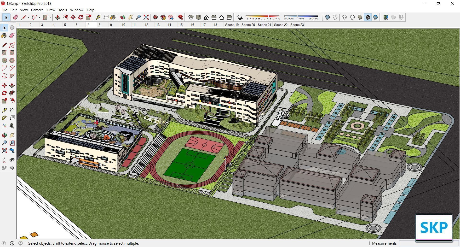 Sketchup Kindergarten 120 3D model_20