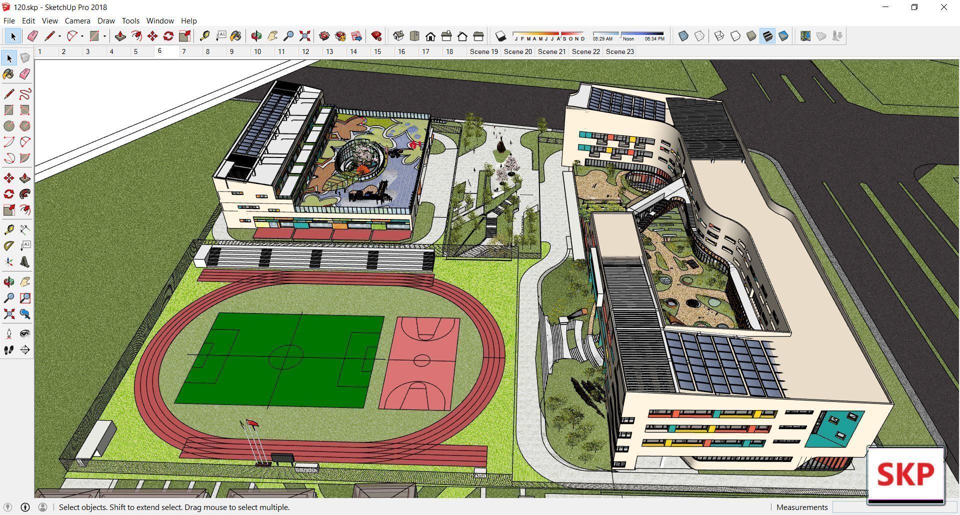 Sketchup Kindergarten 120 3D model_19