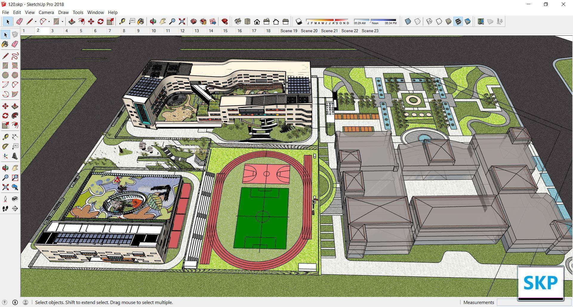 Sketchup Kindergarten 120 3D model_12