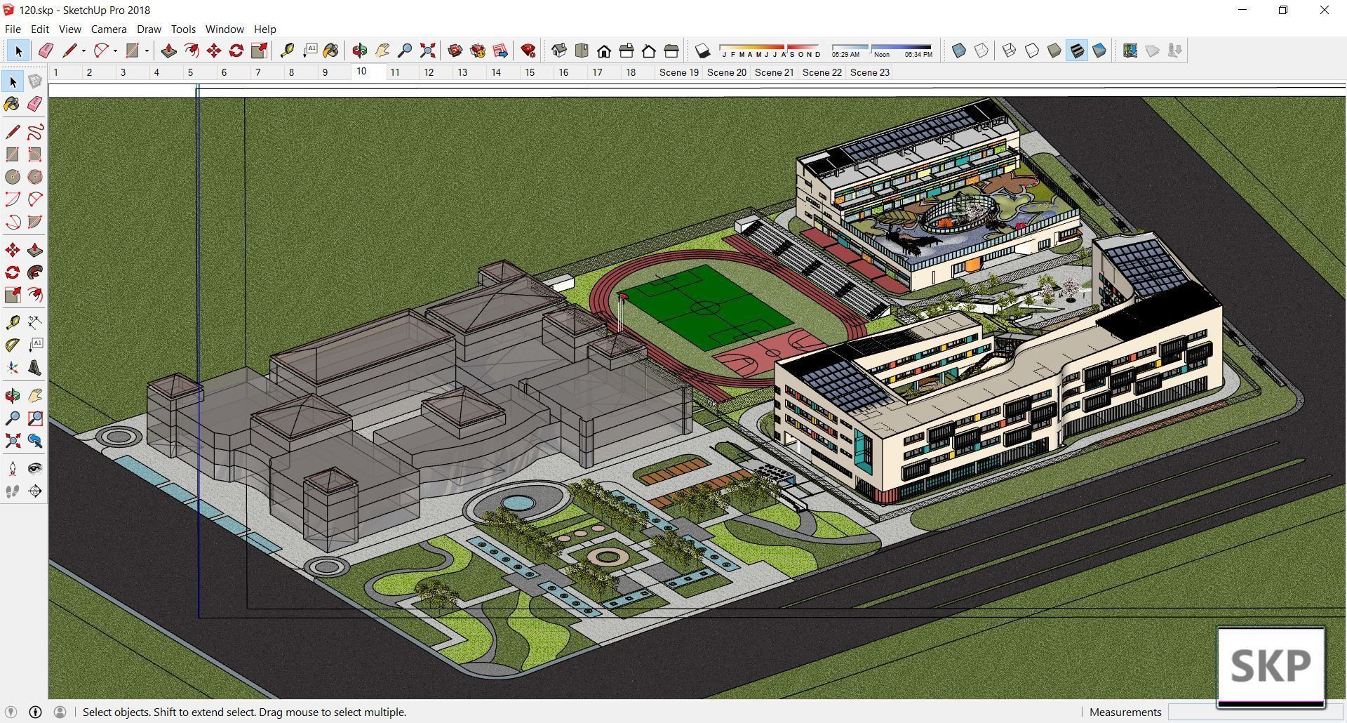 Sketchup Kindergarten 120 3D model_2