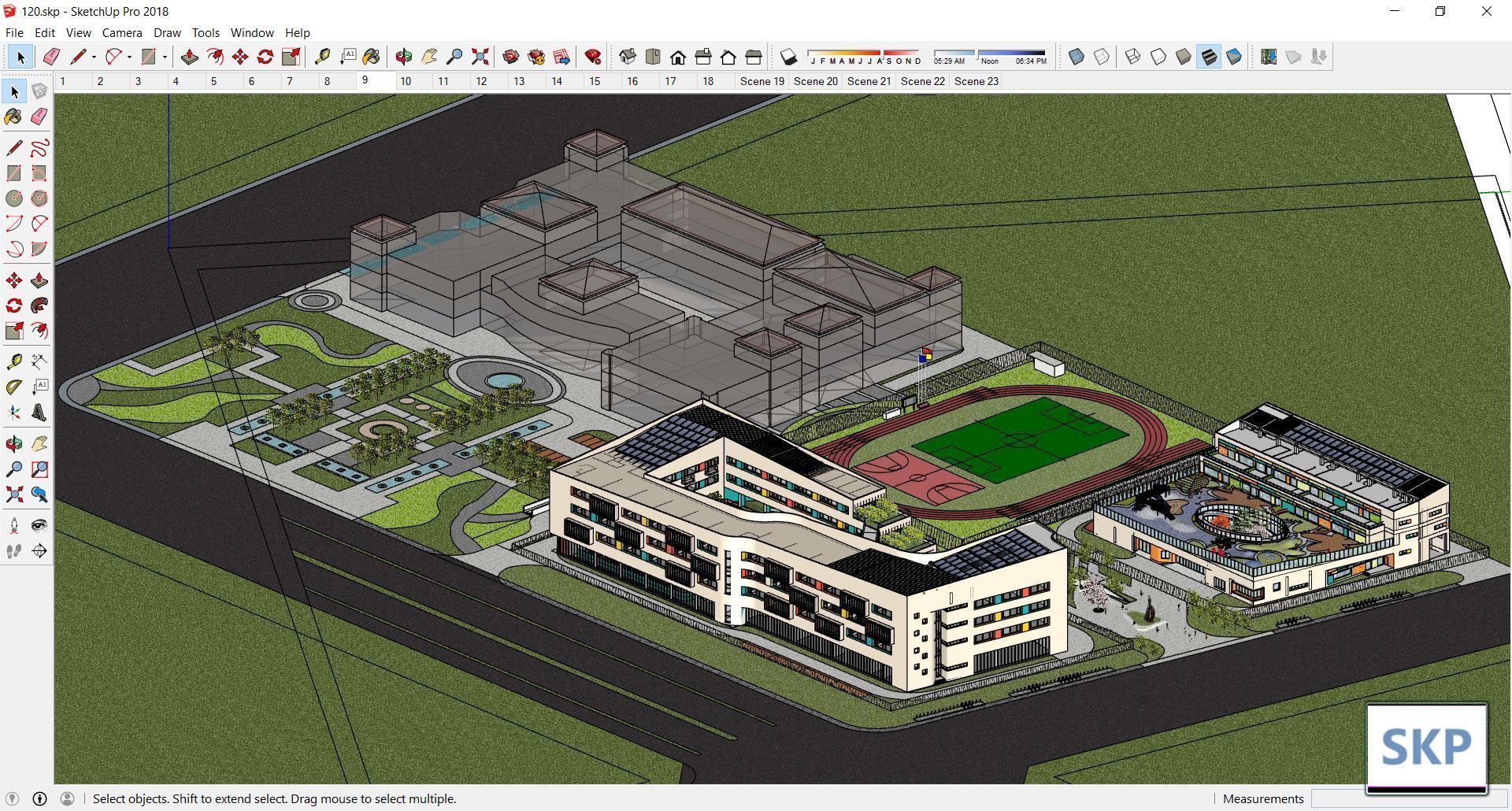 Sketchup Kindergarten 120 3D model_22