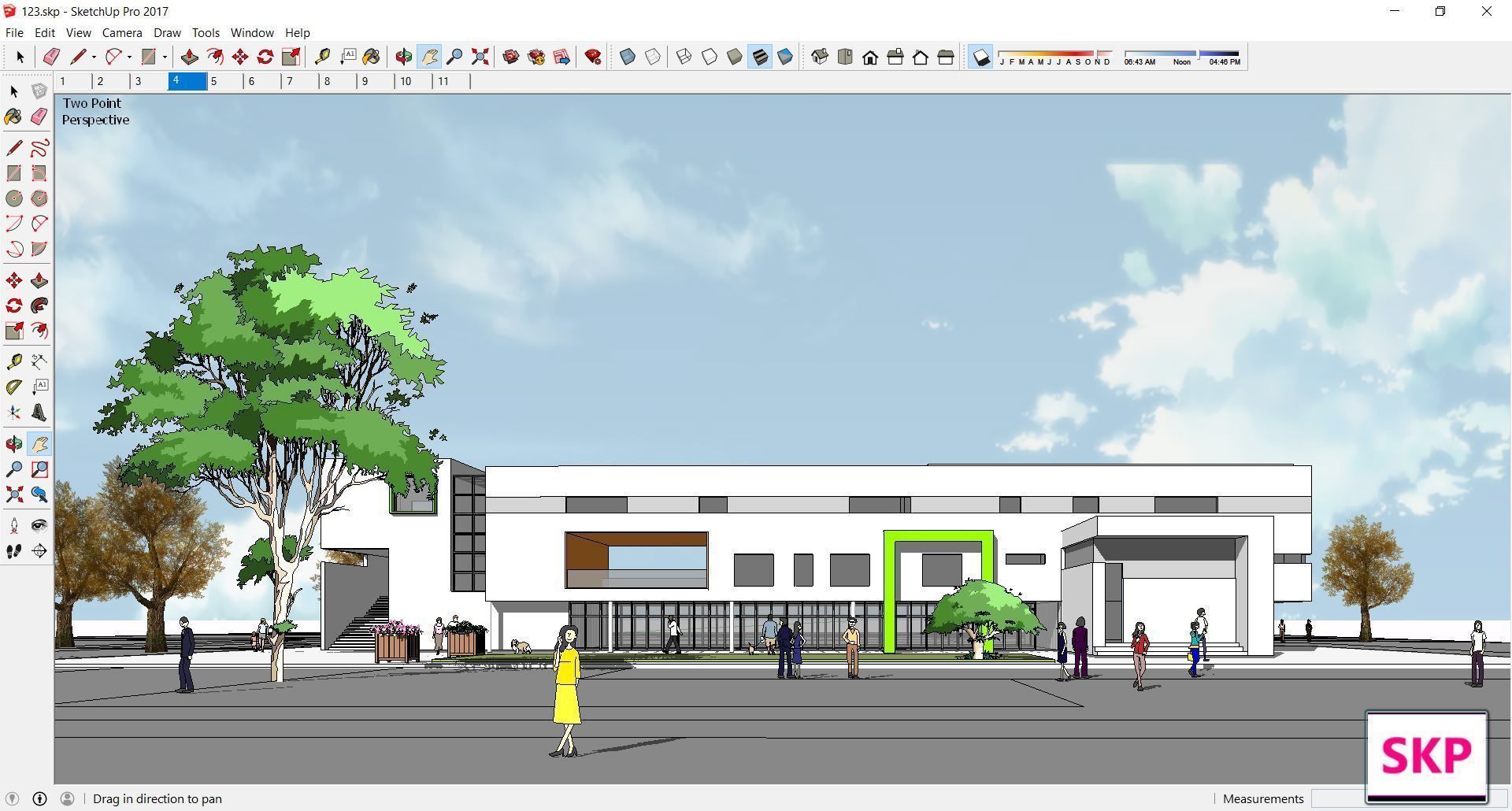 Sketchup Kindergarten 123 3D model_6