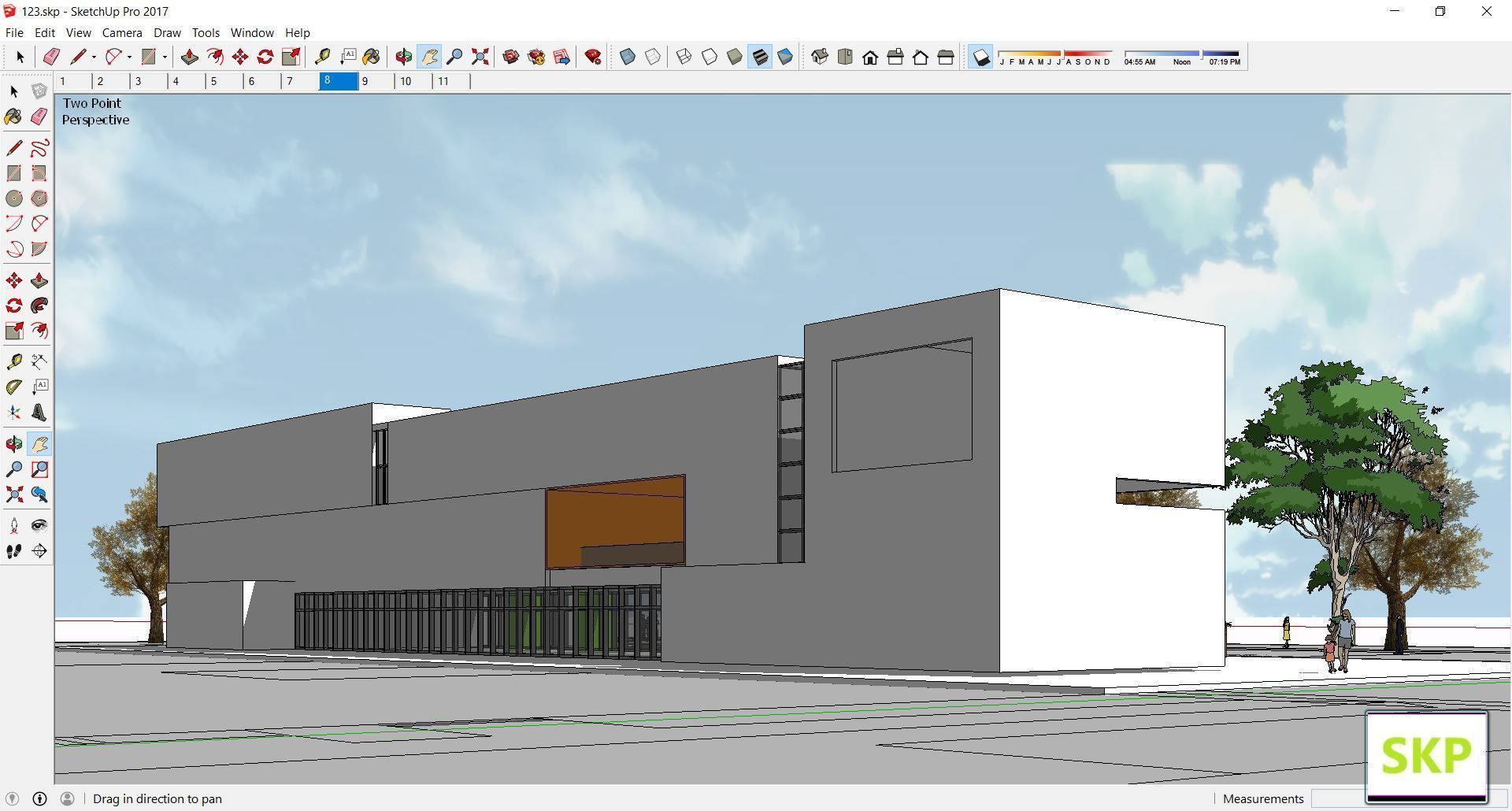 Sketchup Kindergarten 123 3D model_9