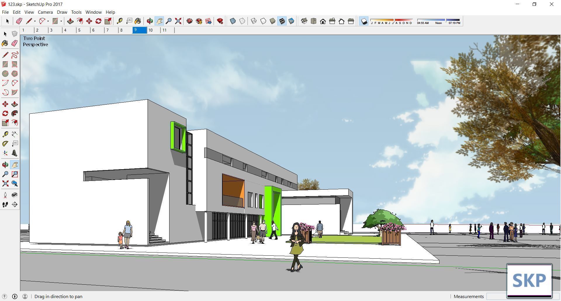 Sketchup Kindergarten 123 3D model_10