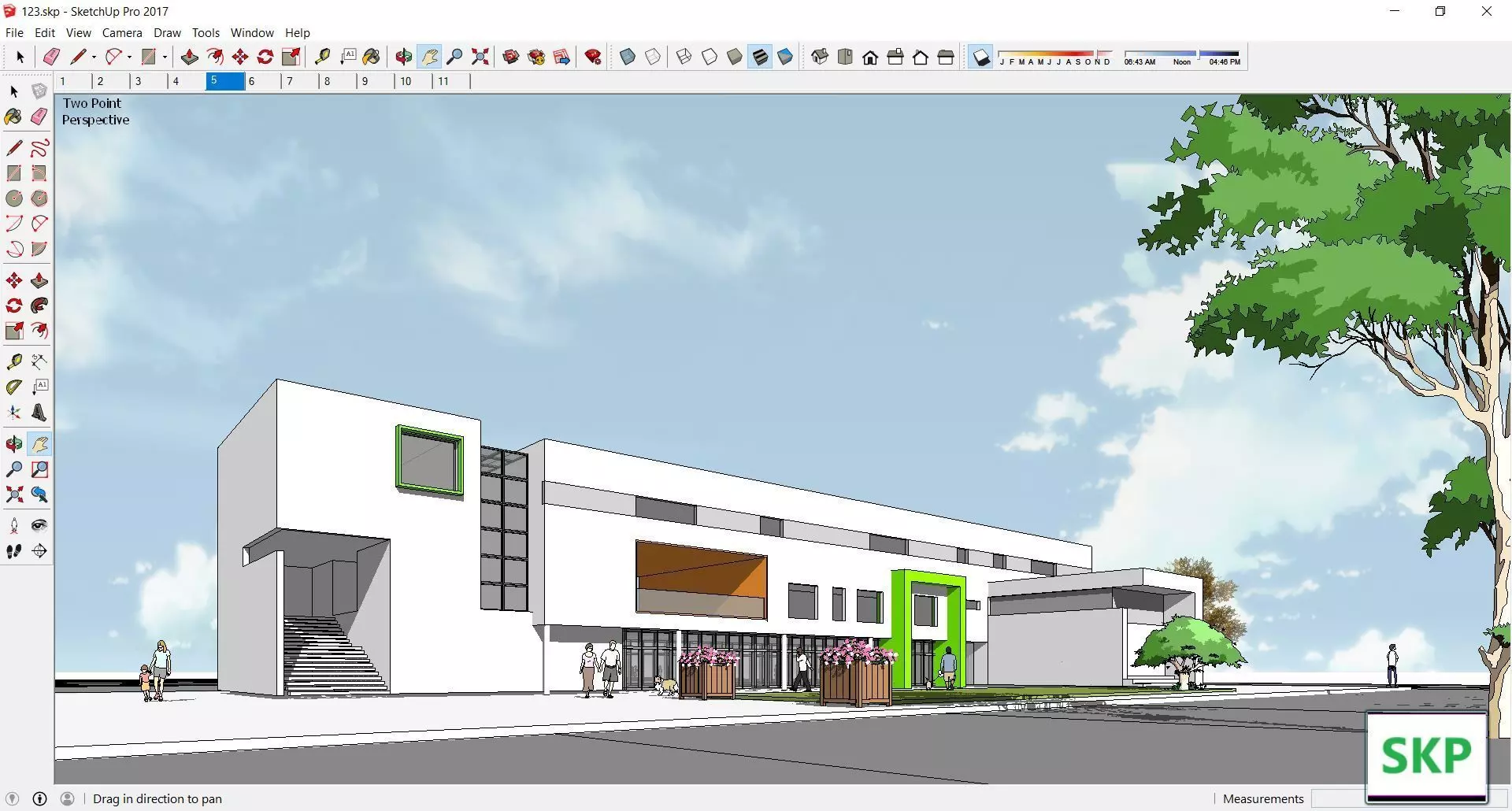 Sketchup Kindergarten 123 3D model_0