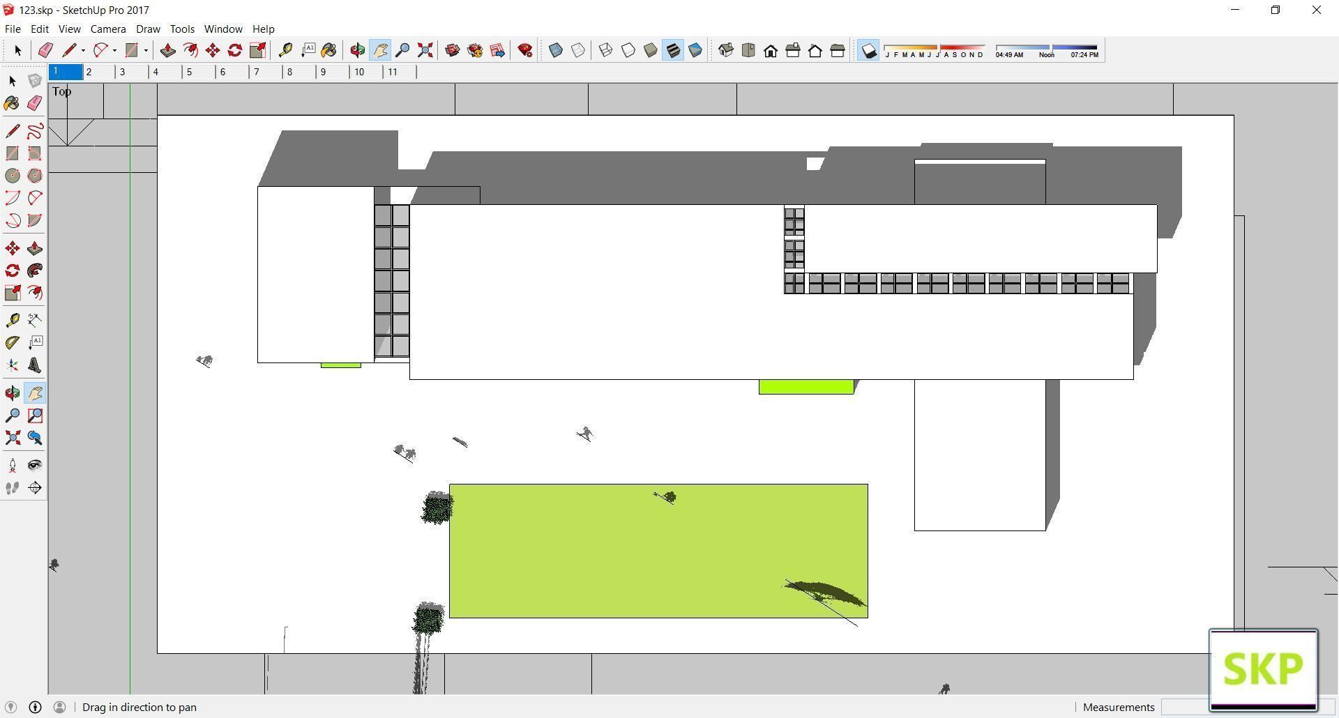 Sketchup Kindergarten 123 3D model_1