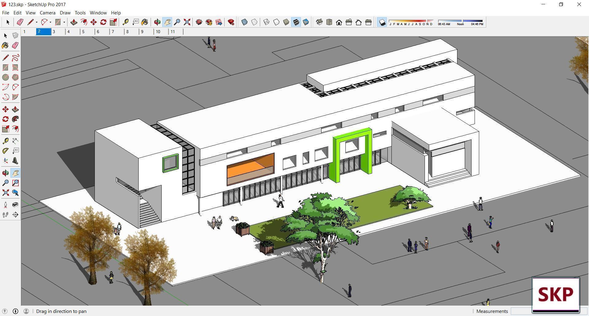 Sketchup Kindergarten 123 3D model_4