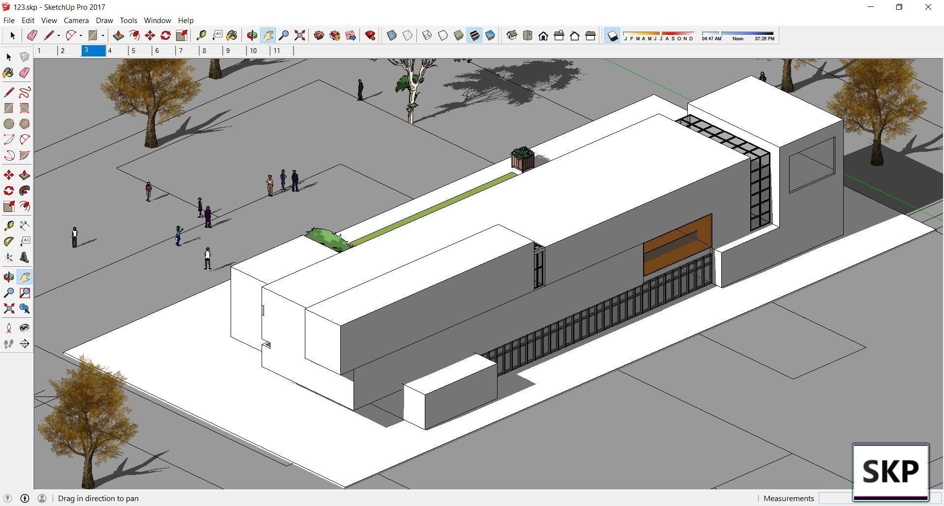 Sketchup Kindergarten 123 3D model_5