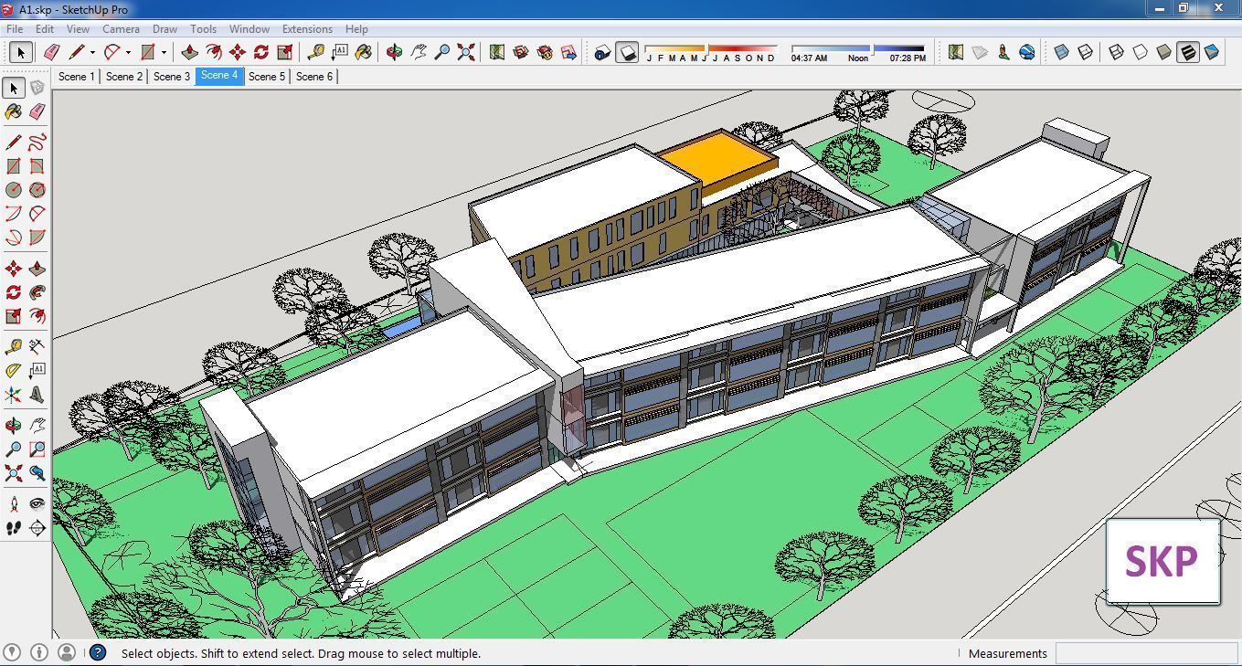 Sketchup Kindergarten A1 3D model_3