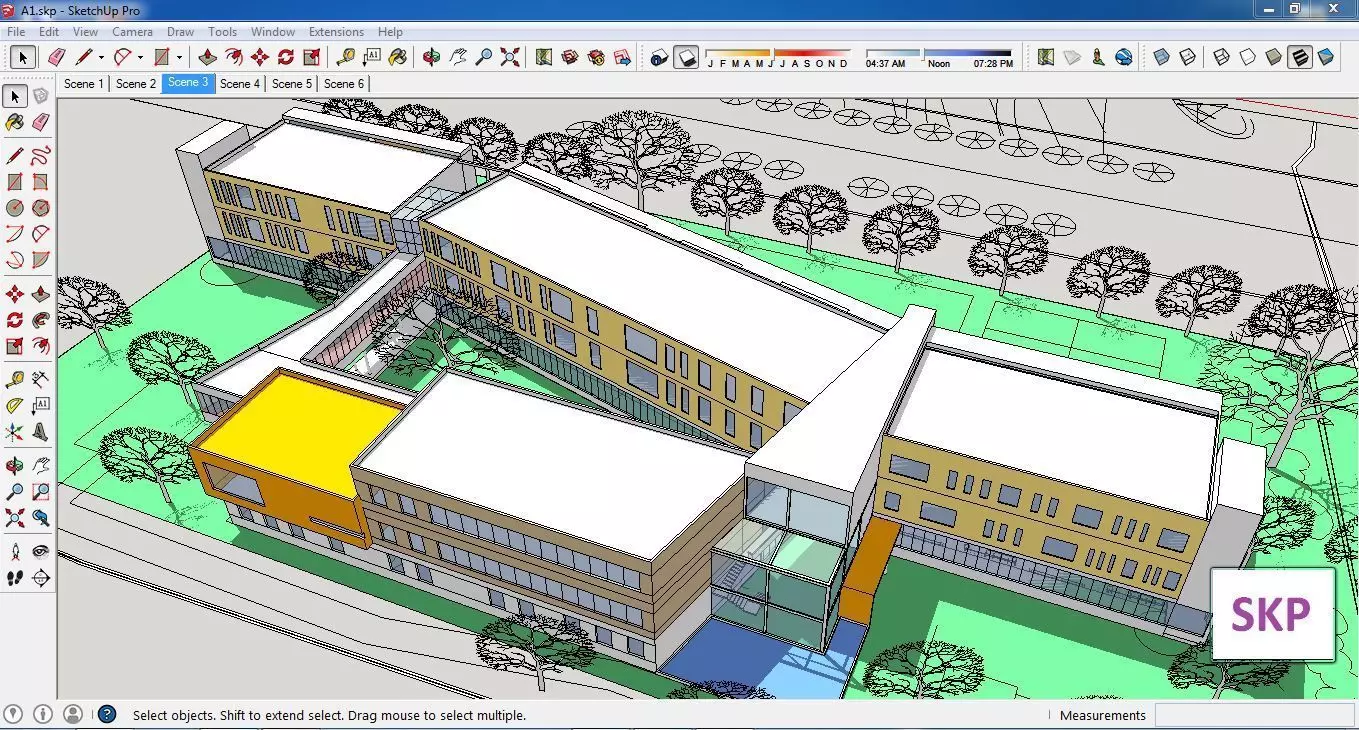 Sketchup Kindergarten A1 3D model_0