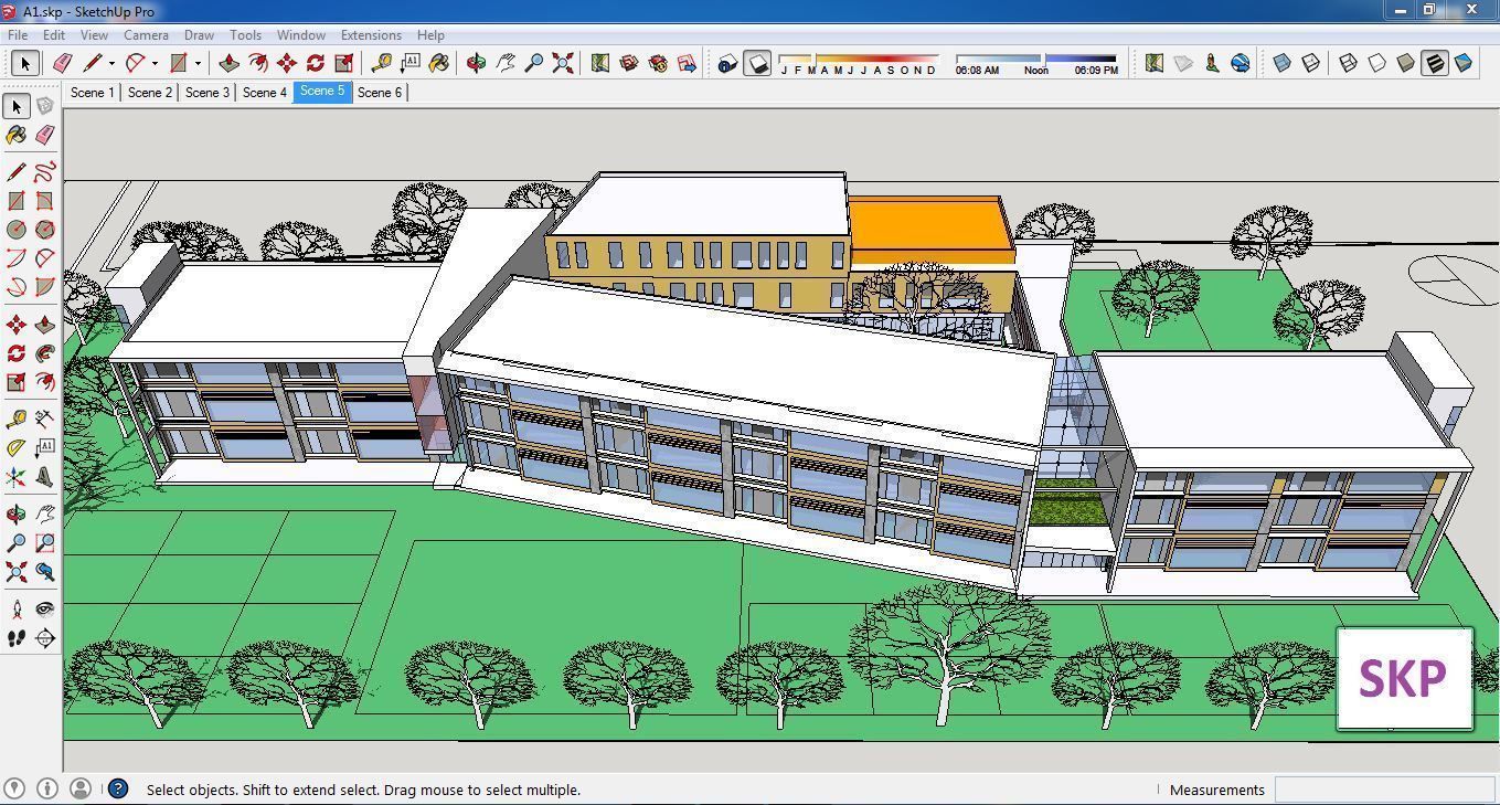 Sketchup Kindergarten A1 3D model_4