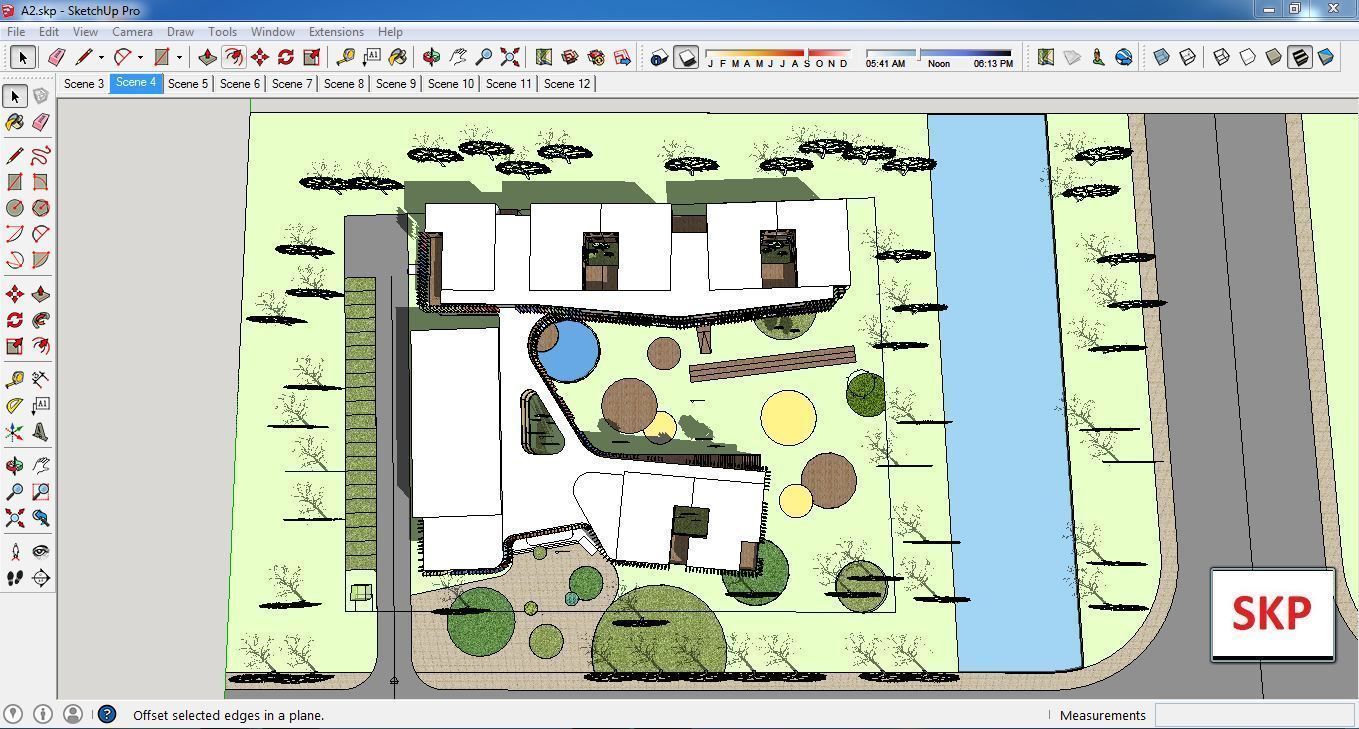 Sketchup Kindergarten A2 3D model_1