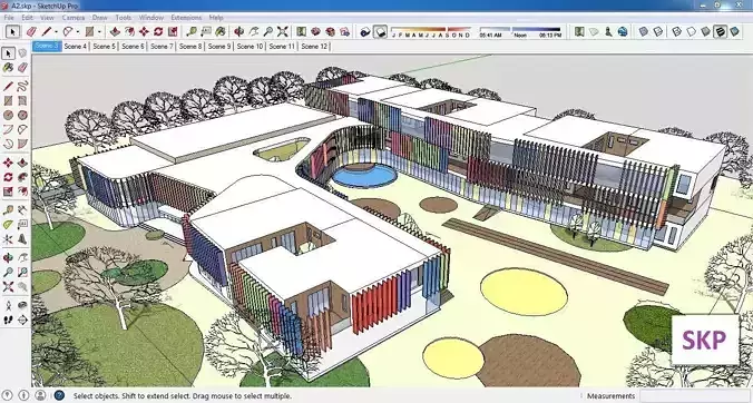 Sketchup Kindergarten A2 3D model