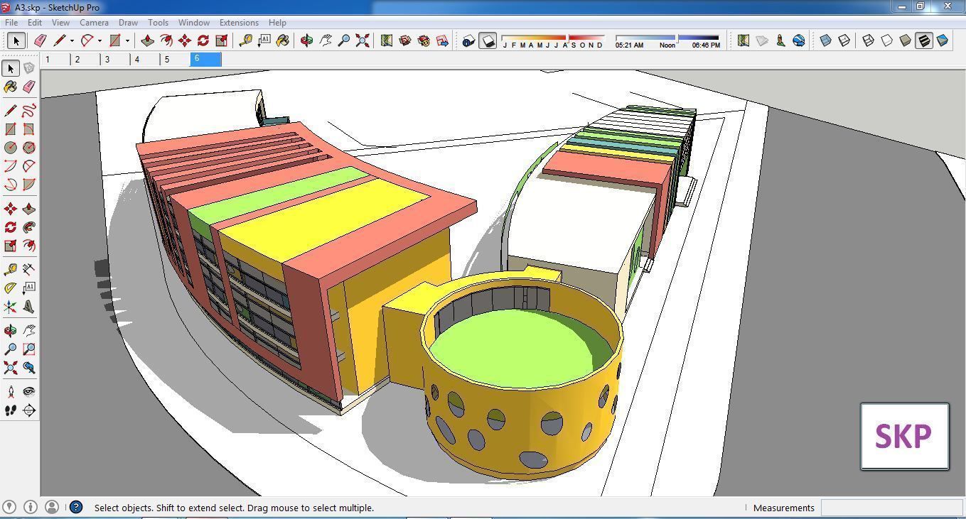Sketchup Kindergarten A3 3D model_2
