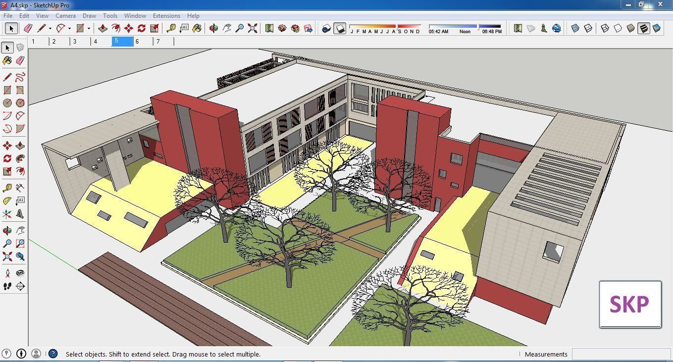 Sketchup Kindergarten A4 3D model_4