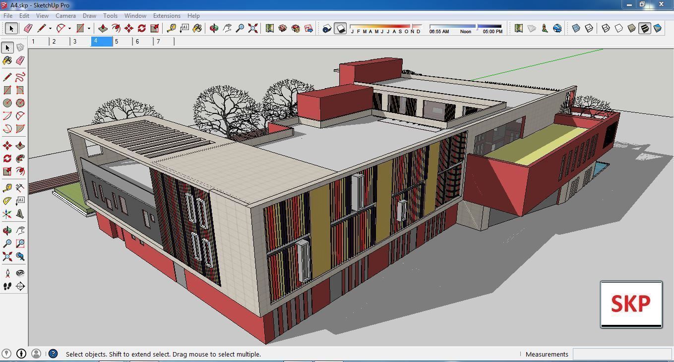 Sketchup Kindergarten A4 3D model_3