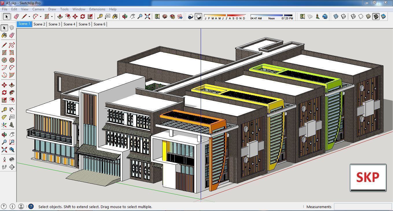 Sketchup Kindergarten A5 3D model_2