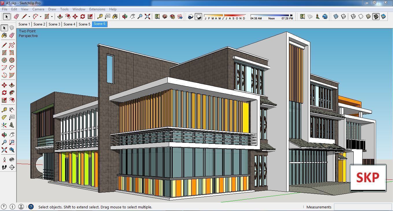 Sketchup Kindergarten A5 3D model_1