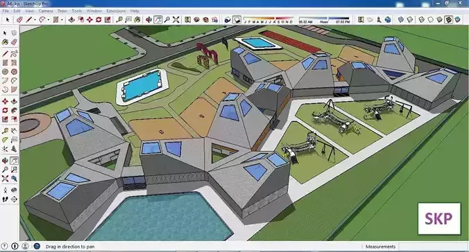 Sketchup Kindergarten A6 3D model