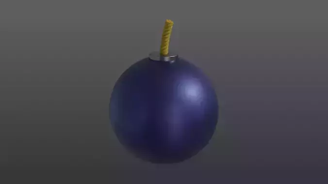 Stylized cartoon bomb