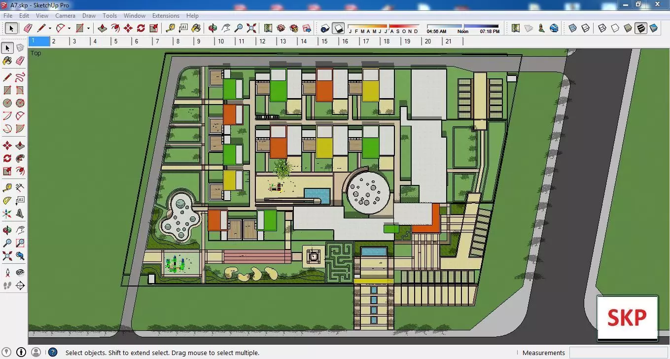 Sketchup Kindergarten A7 3D model_0