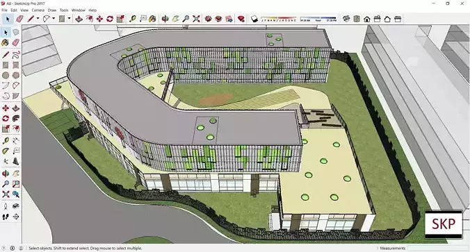 Sketchup Kindergarten A8 3D model