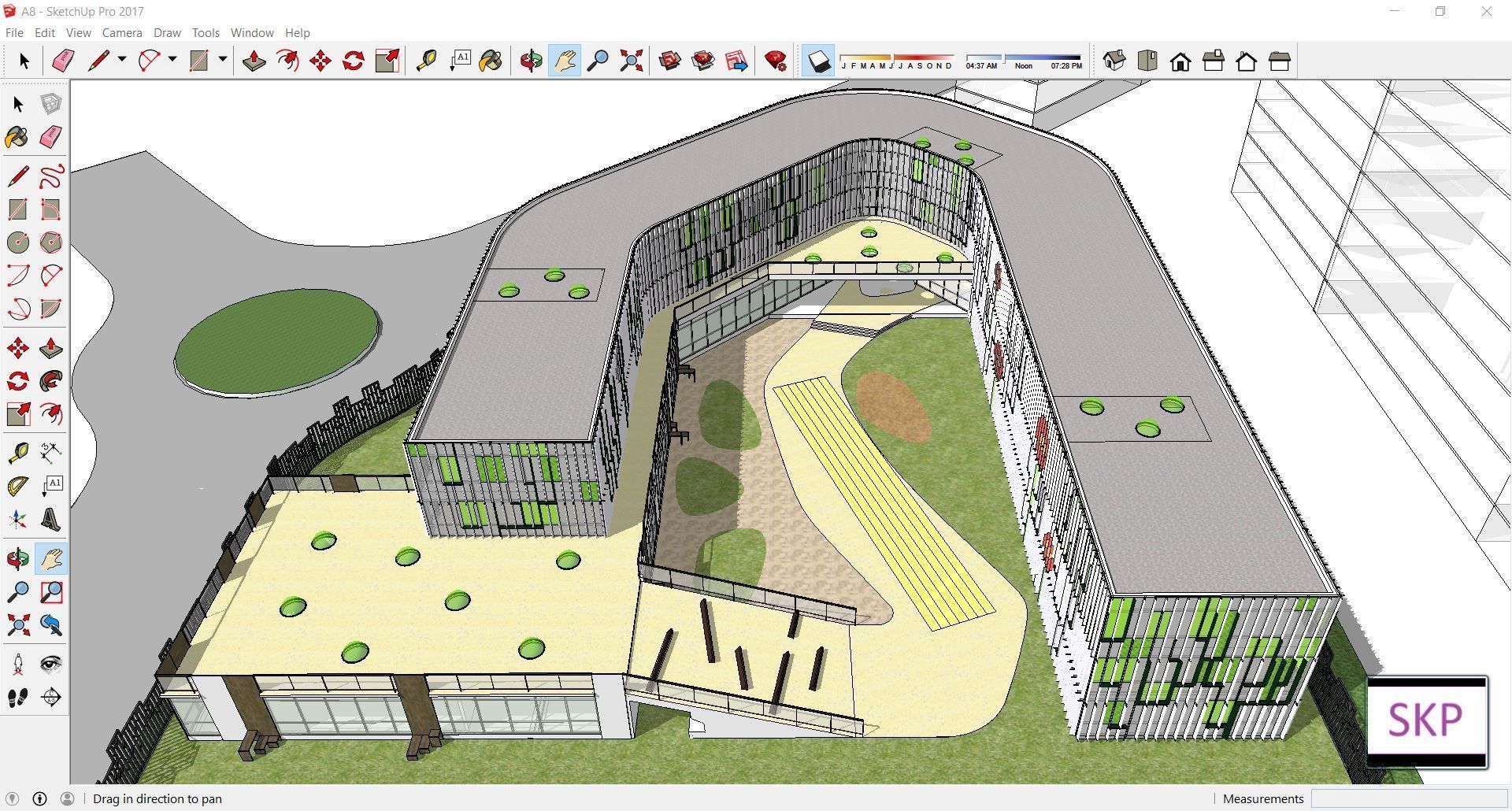 Sketchup Kindergarten A8 3D model_1