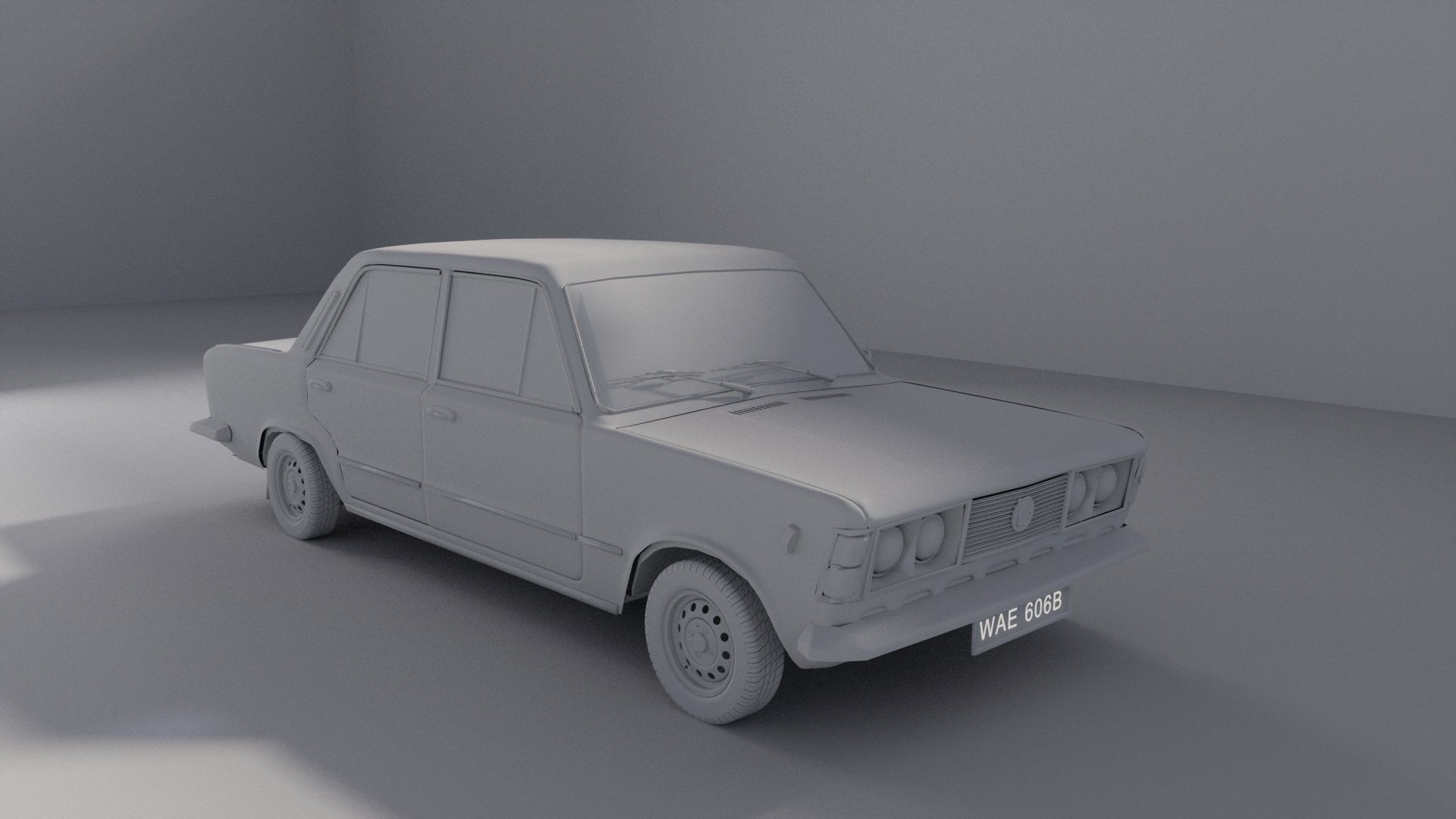Fiat 126p  3D model_2