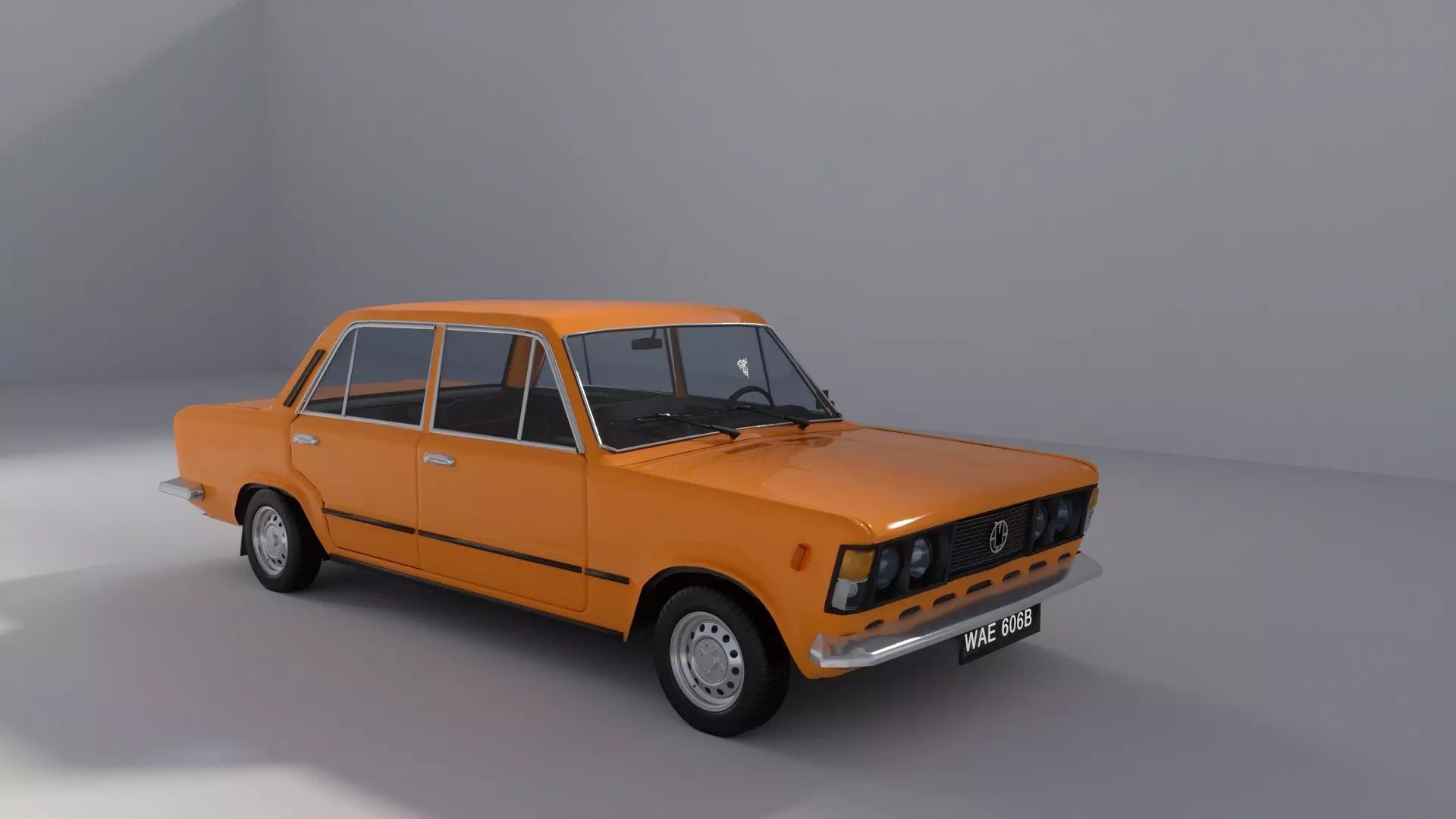 Fiat 126p  3D model_0