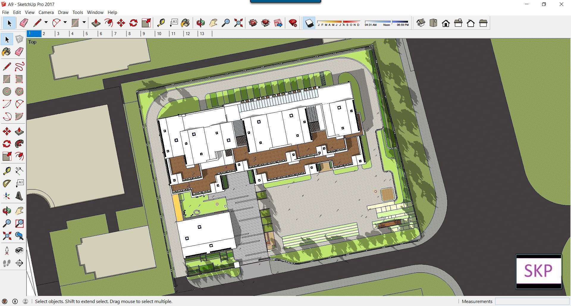 Sketchup Kindergarten A9 3D model_2