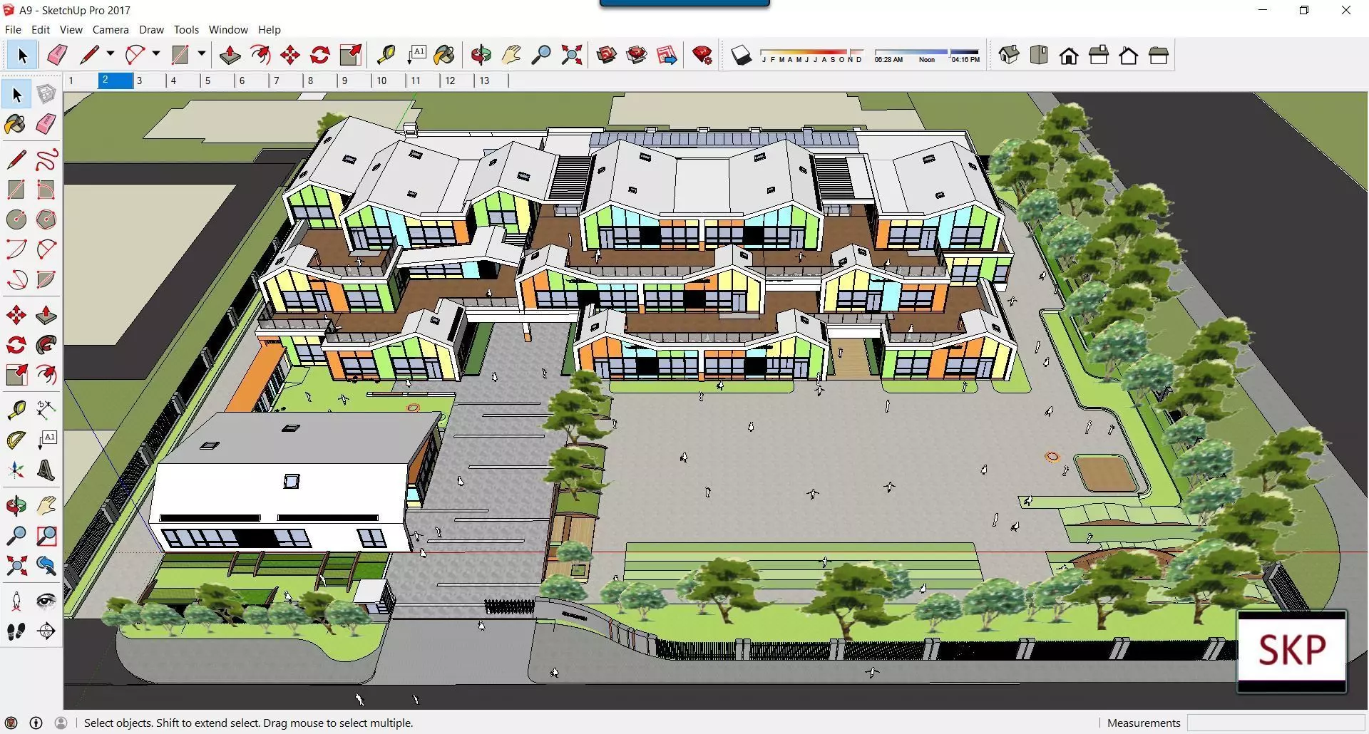 Sketchup Kindergarten A9 3D model_0