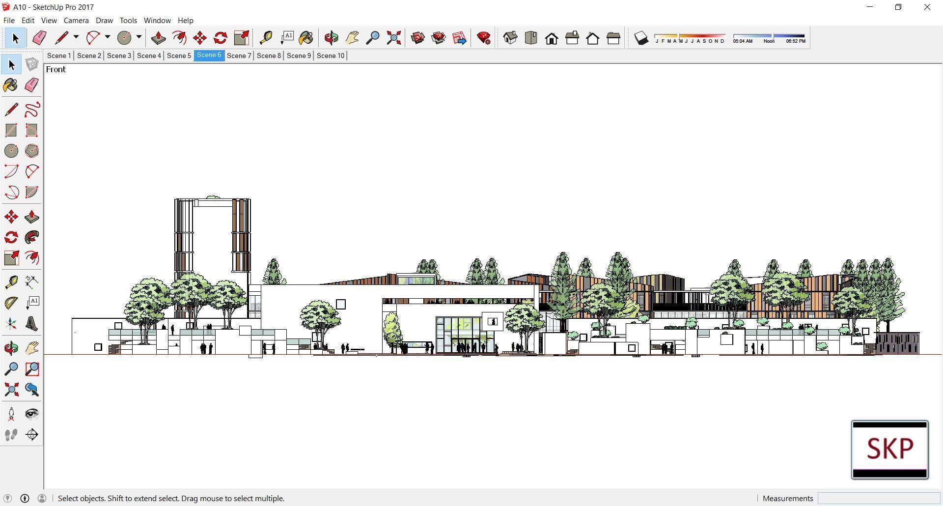 Sketchup Kindergarten A10 3D model_3