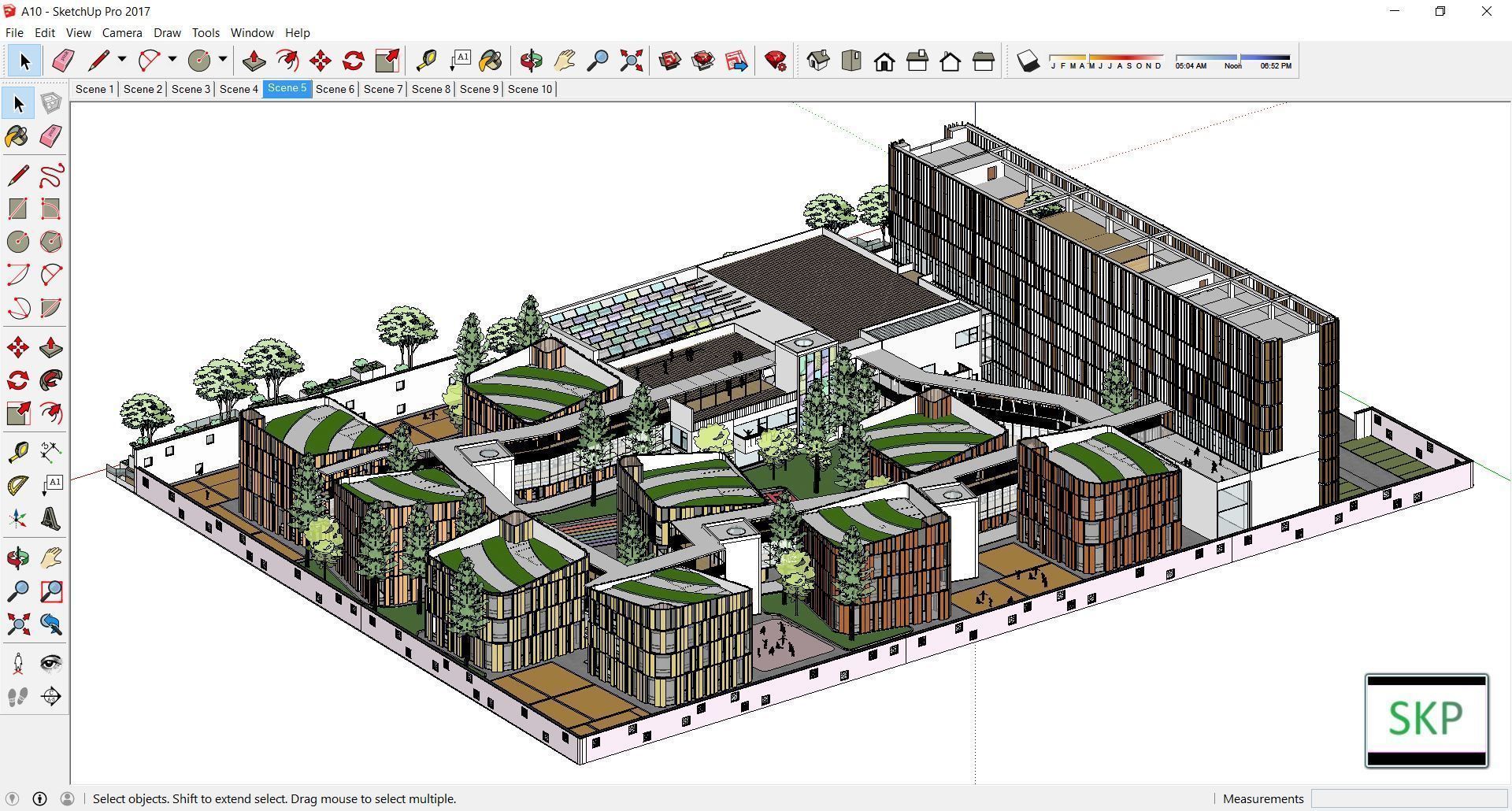 Sketchup Kindergarten A10 3D model_2