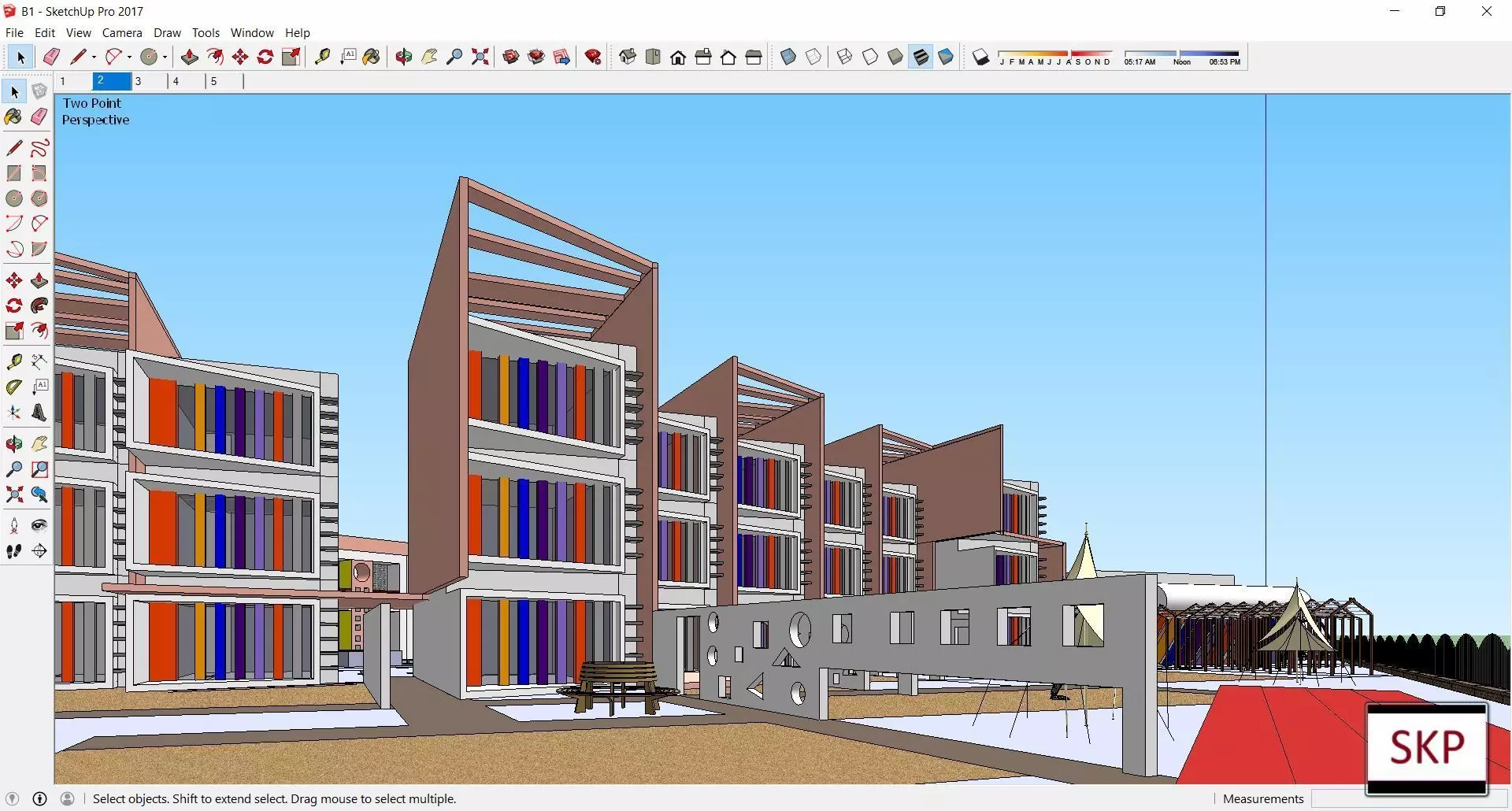 Sketchup Kindergarten B1 3D model_0