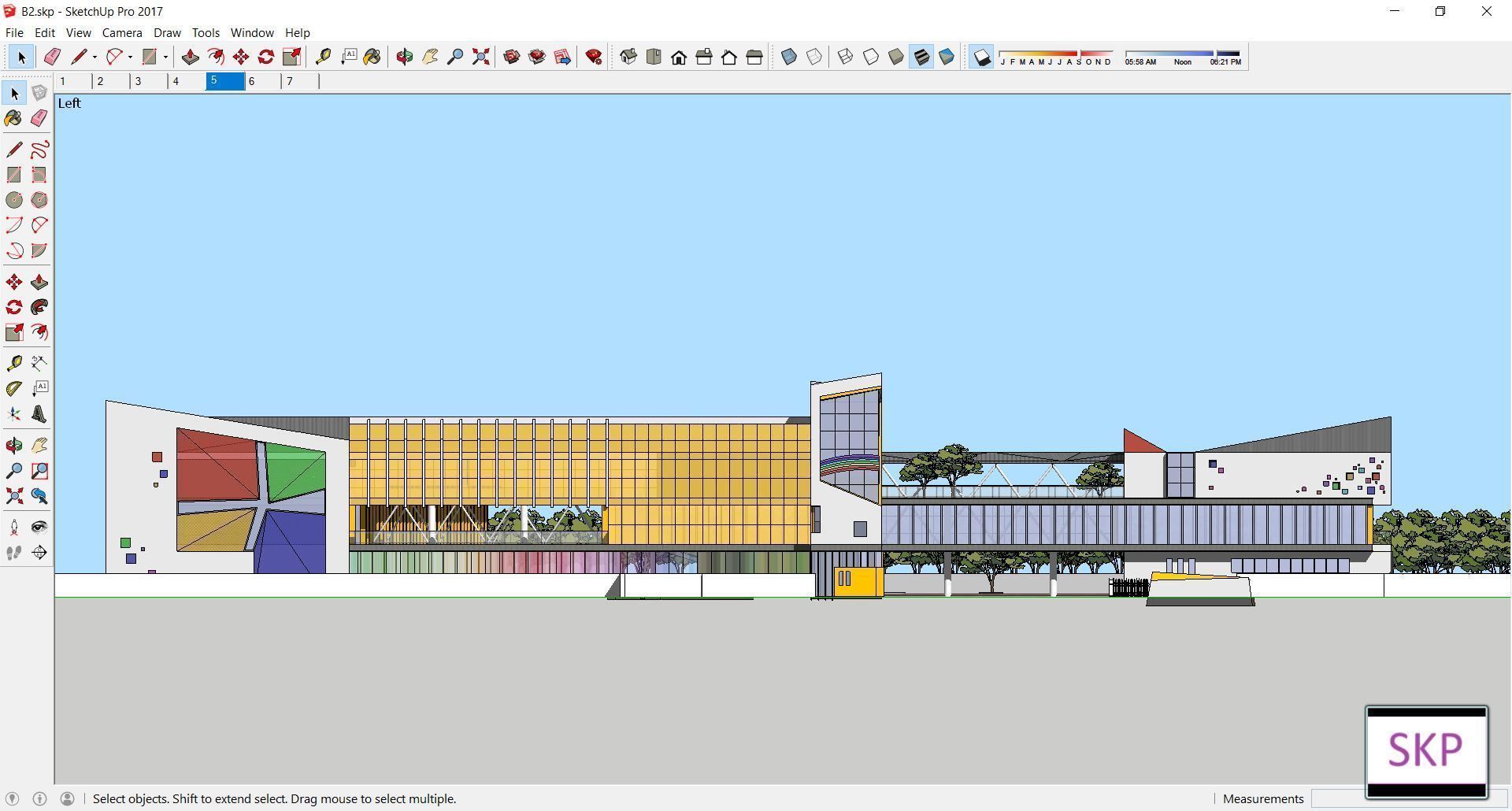 Sketchup Kindergarten B2 3D model_2
