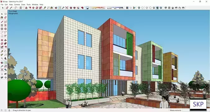 Sketchup Kindergarten B6 3D model