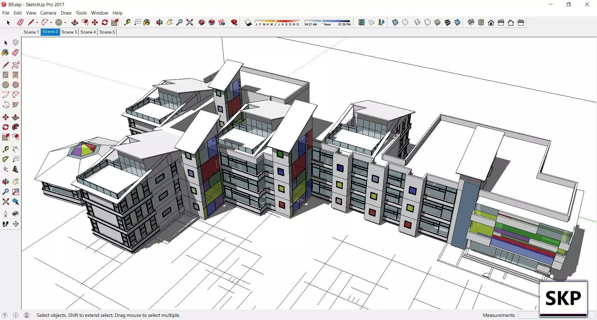 Sketchup Kindergarten B9 3D model_0