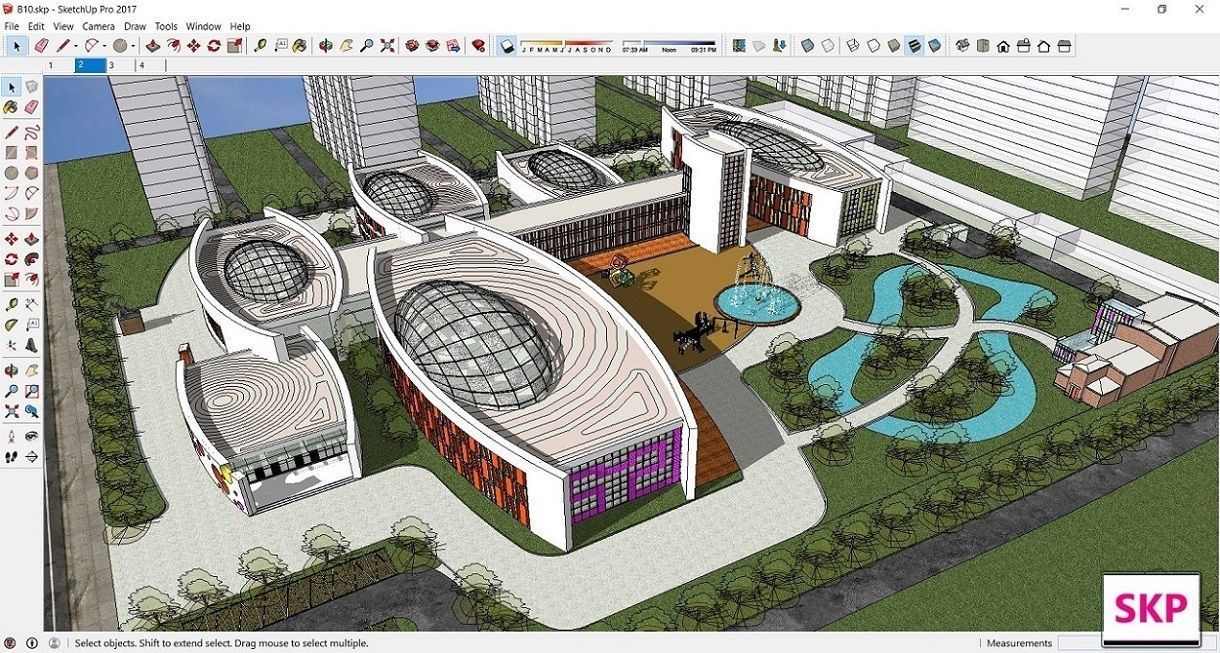 Sketchup Kindergarten B10 3D model_1