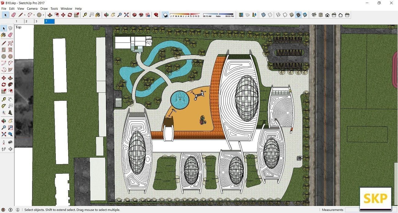 Sketchup Kindergarten B10 3D model_3