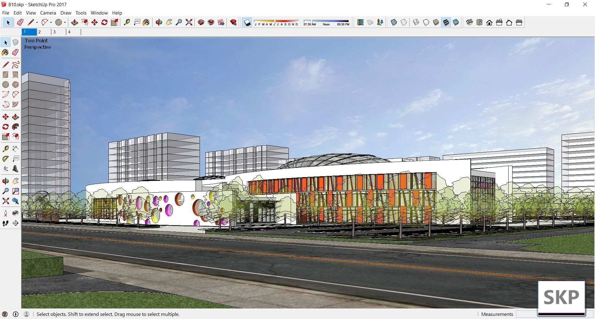 Sketchup Kindergarten B10 3D model_2