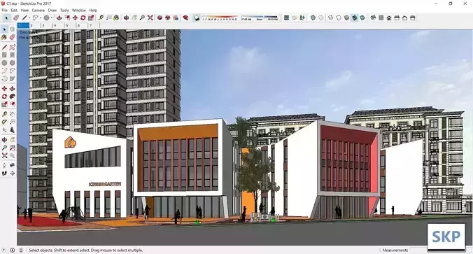 Sketchup Kindergarten C1 3D model