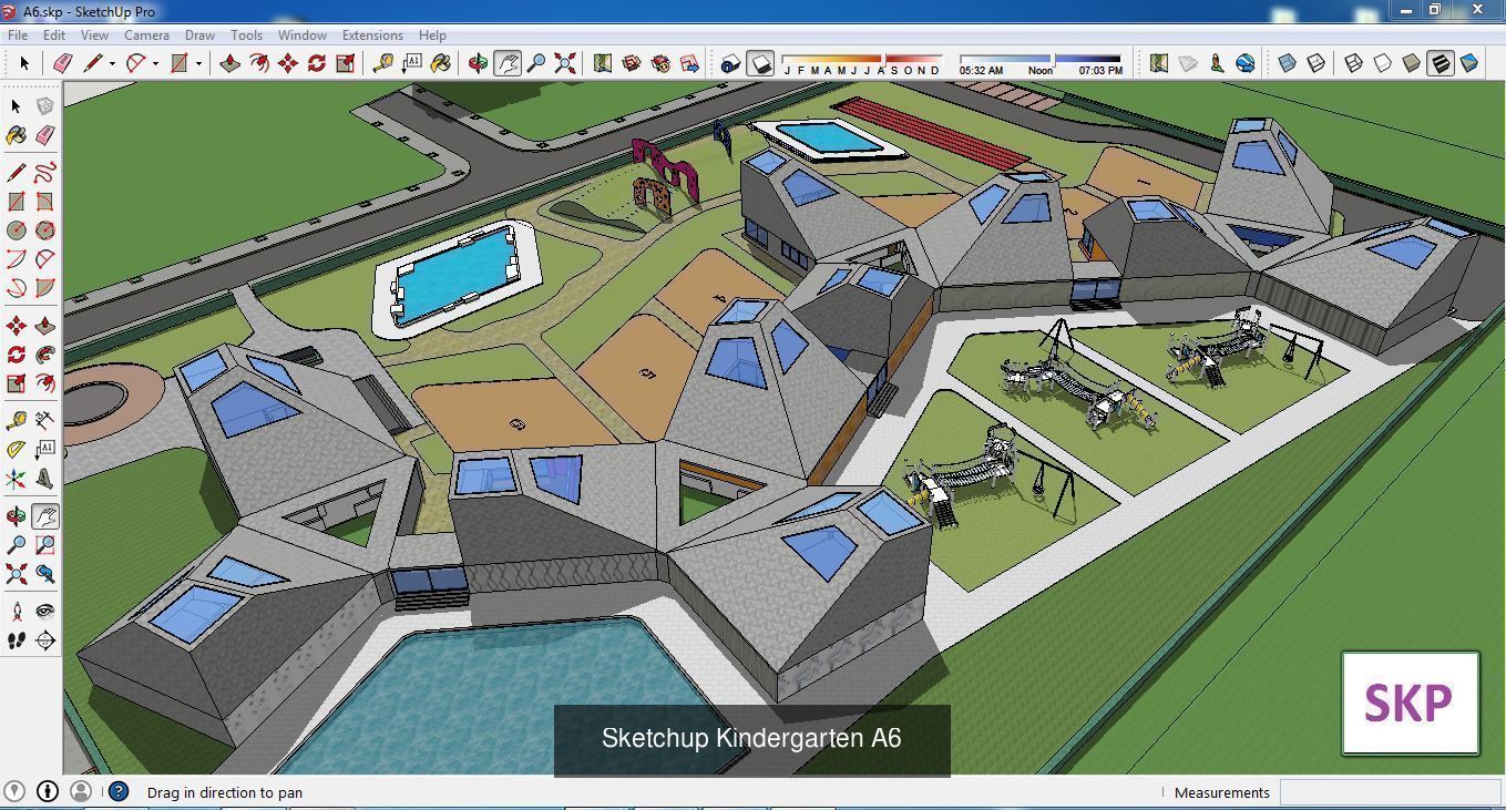 Collection 30 Sketchup Kindergarten models _17
