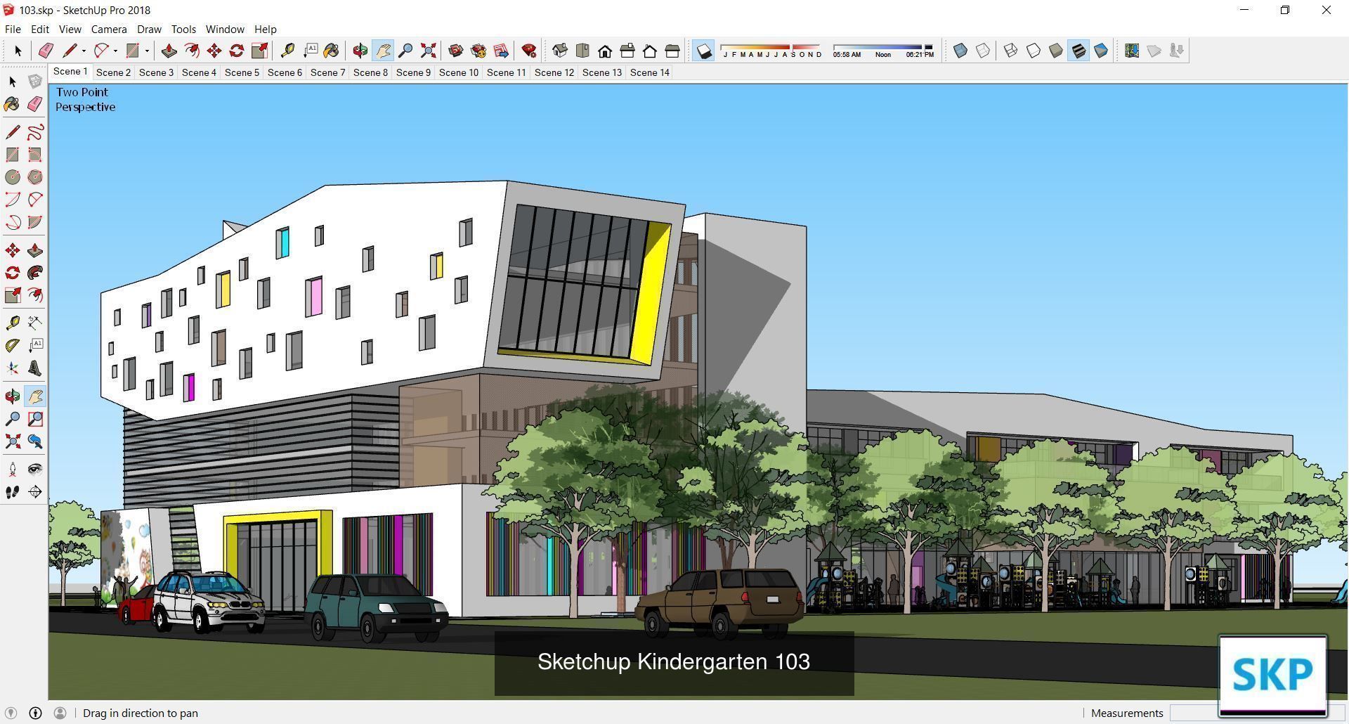 Collection 30 Sketchup Kindergarten models _6